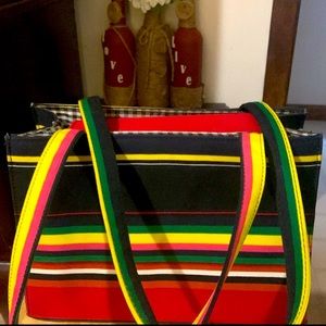 MultiColor Striped Purse